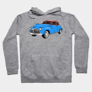 Classic car 1948 cartoon illustration Hoodie